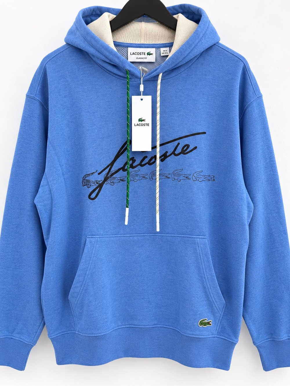 Lacoste Classic Fit Graphic Hoodie Men 3XL Blue